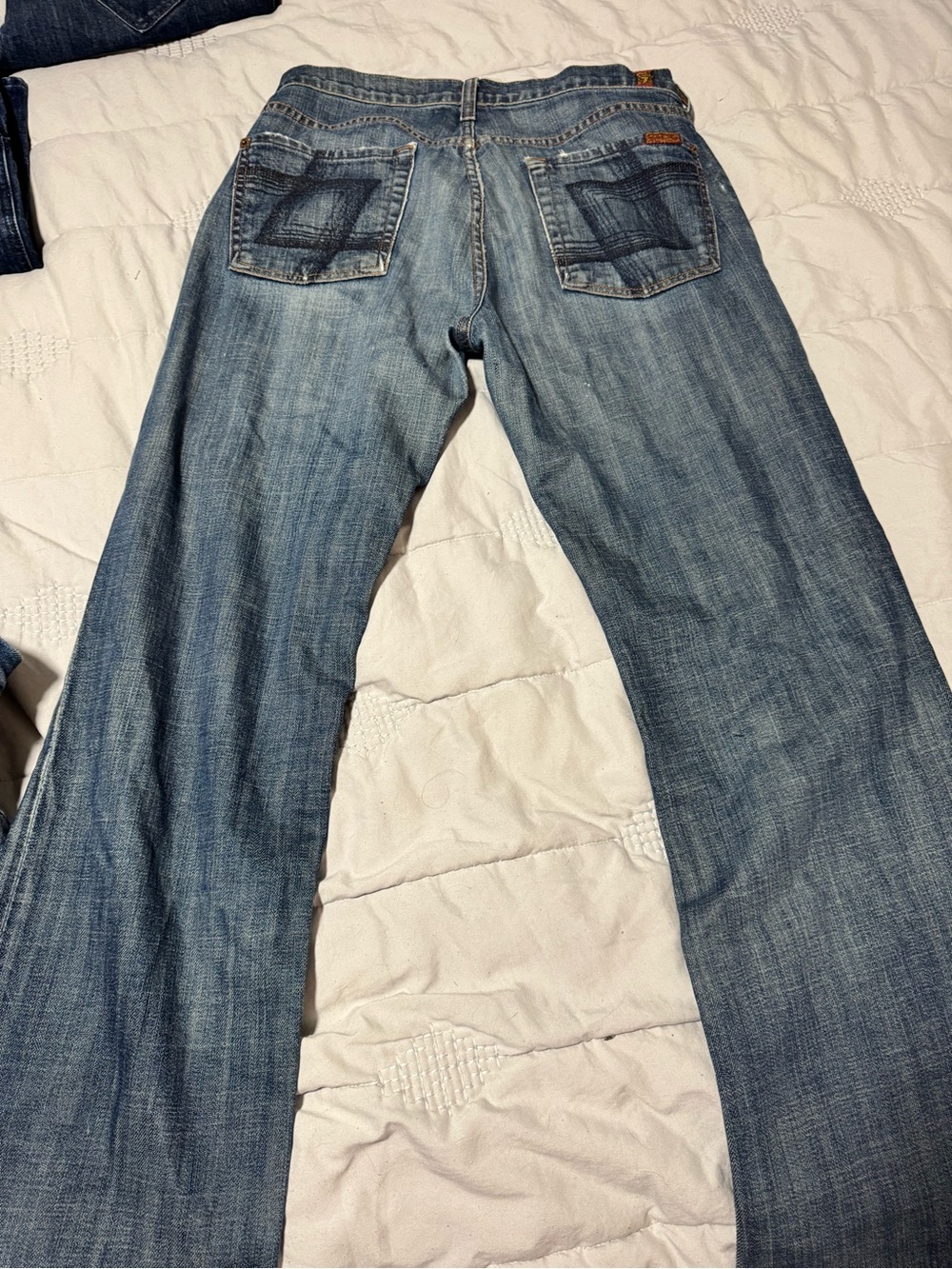 7 For All Mankind Light Blue Bootcut Jeans